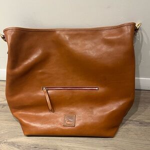 NWT Dooney & Bourke Tan Leather Hobo Bag